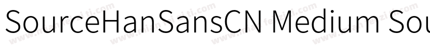 SourceHanSansCN Medium SourceHanSan字体转换